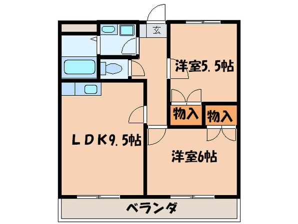 サン・アペックス西城の物件間取画像